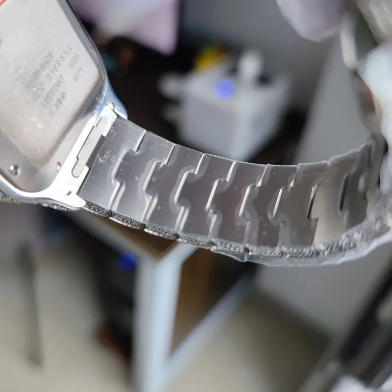 40mm Top qualità Nuovissimo orologio da uomo bracciale romano arabo creatore di ore Diamanti quadrante automatico orologio da polso da uomo in acciaio inossidabile diamante I241S
