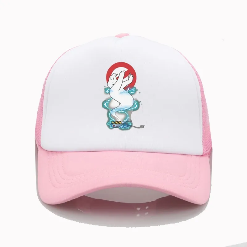 snapback hat Ghostbusters 1984 Film Trucker Hats Busted Mesh Net Baseball Cap Snapback Outdoor Kpop Sadjustable Peaked Hat For Men2050047