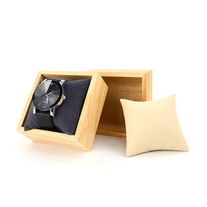 Nieuwe Massief Houten 12 Raster Kussen Vrouwelijke Armband Display Trays Voor Oorbel Hangende Trouwring Horloges Showcase Sieraden Holder316f169I