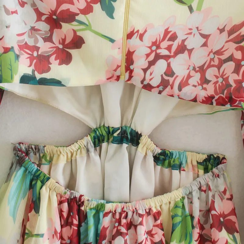 Mulheres verão vestido show de cintura manga longa floral impressão o-pescoço mini es elegante roupa elegante vestidos 210513