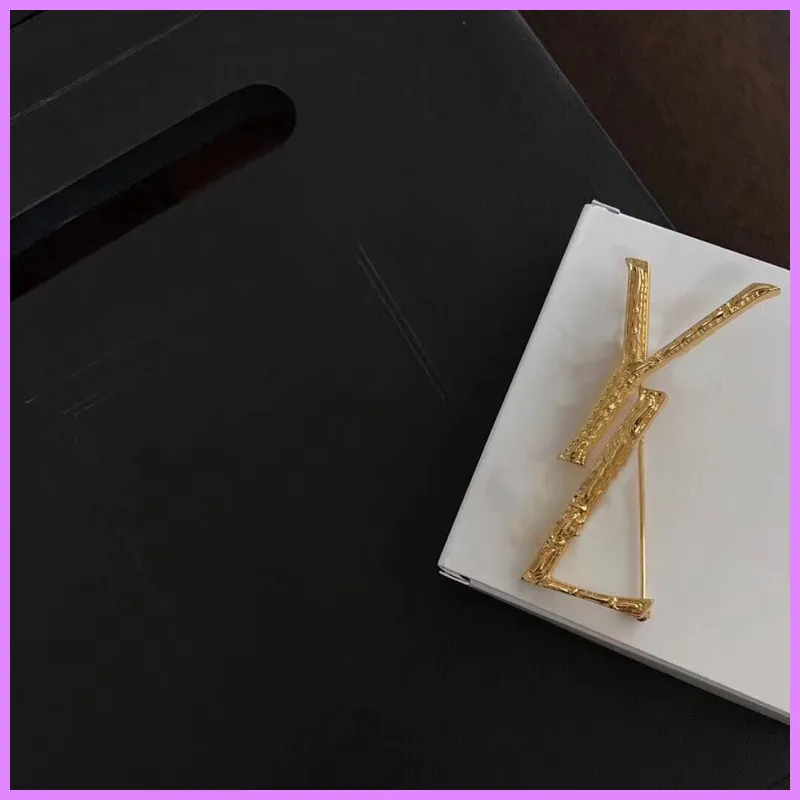 2021 Bambooch Brooch Gold Women Brooch Luxury Designer Jewelry Letter