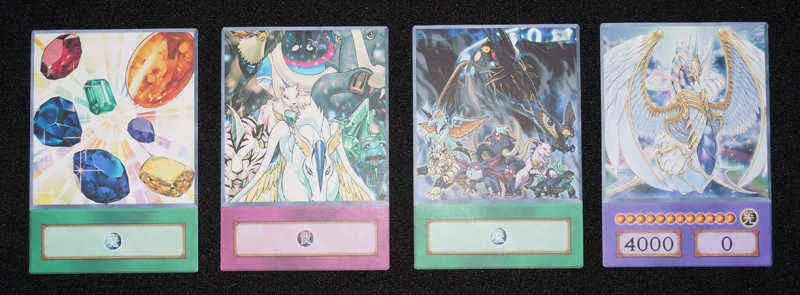 20st Yu-Gi-Oh Crystal Beasts Anime Style Cards Ruby Carbuncle Emerald Tortoise Sapphire Pegasus GX ORICA Papperskort G220311