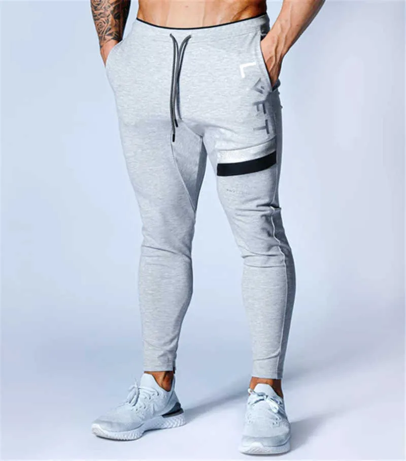 JPUK LYFT2020 Allenamento Fitness da Uomo Pantaloni da Corsa Tasca Cargo Cerniera Laterale Allenamento Pantaloni Sportivi in Cotone da Uomo Palestra Pantaloni da Jogging X0628