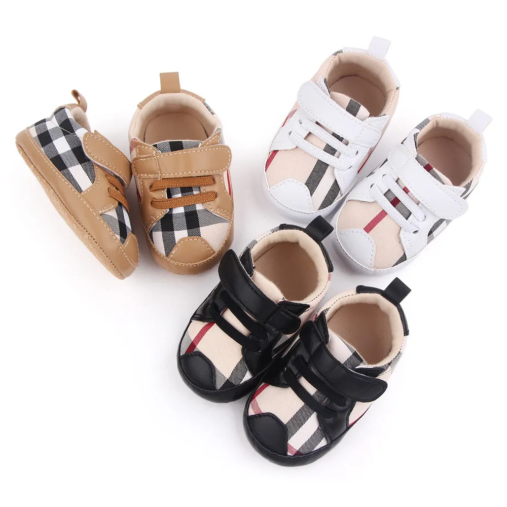 Fashion Baby Chaussures Plaid Chaussures bébé confortables Baby Baby Toddler Shoes Spring A 87