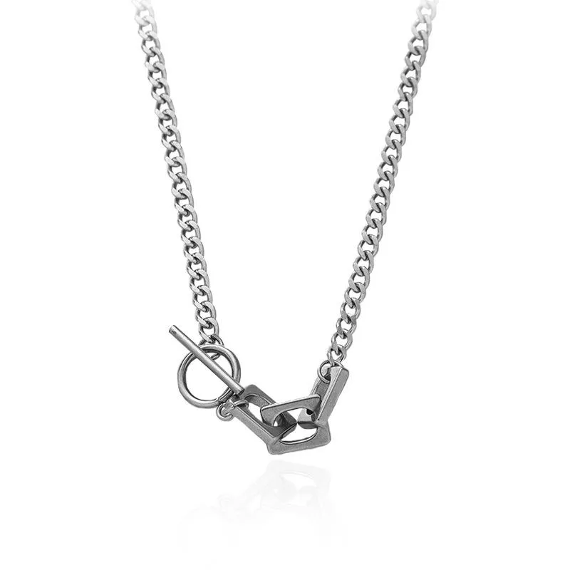 Chokers Lovoacc Hollow Square Ot Clasp Patchwace Collier pour femmes filles couleurs argentées