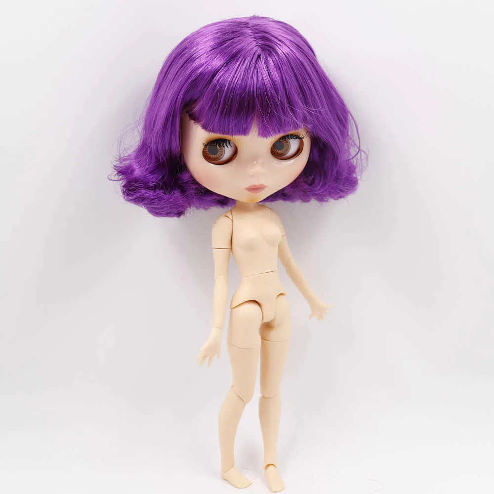 IcyDbsbleThDoll Nude 1/6 Joint Body 30cm BJD Toys Greasy Hair DIY Fashion Dolls Girl Gift Q0910