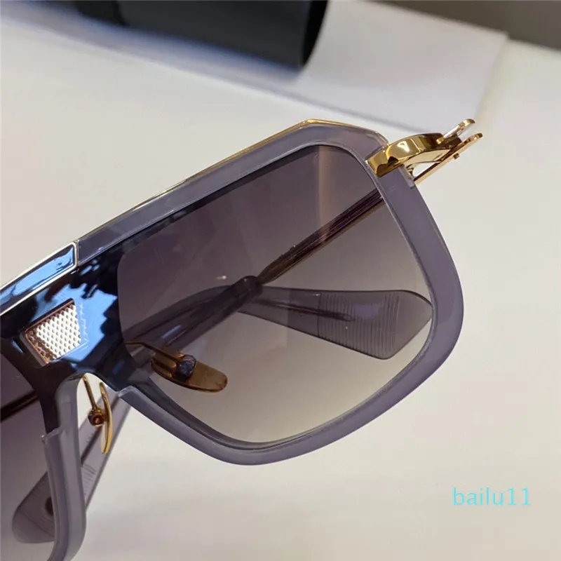 luxo- oito óculos de sol Men metal retro especialmente Óculos de sol unissex Placa de moda de moda quadro UV 400 espelho de qualidade superior vêm wi158n