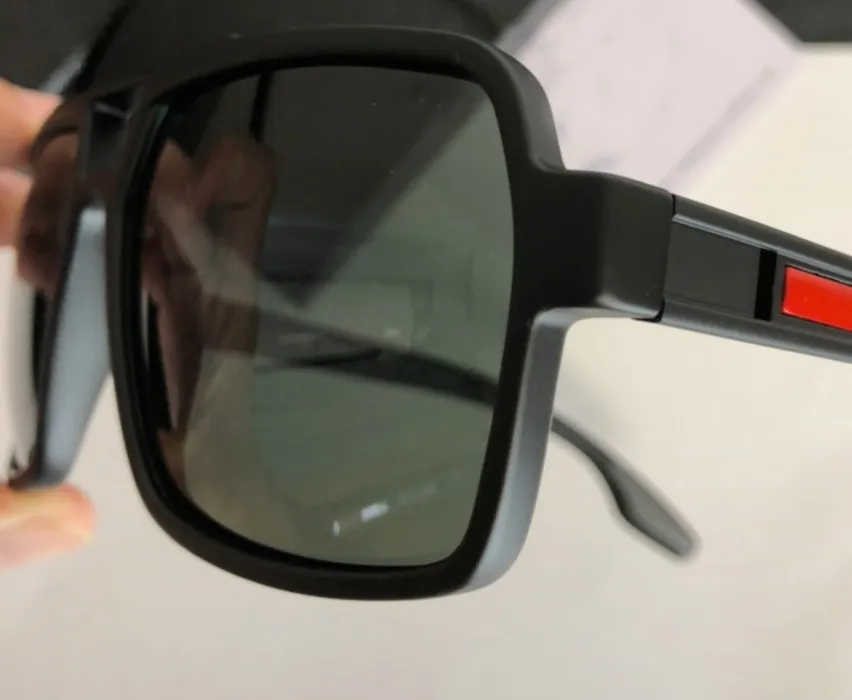 01X Mat Siyah Gri Polarize Güneş Gözlüğü Pilot Erkekler Spor Güneş Gözlüğü Moda Güneş Gözlük Aksesuarları UV400 Box2843