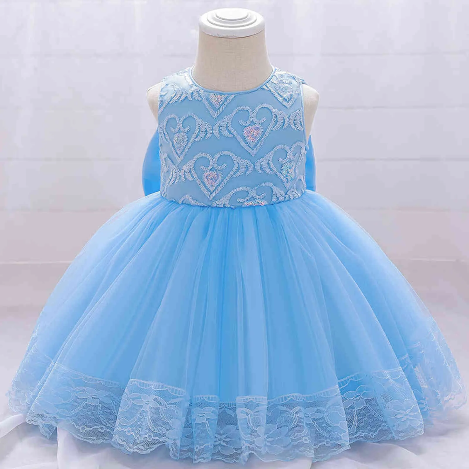 Infant Baby Girl Dress Clothes Baby Christening Gown First 1st Birthday Dress Party Princess Dress For Girl Summer Dresses G1129