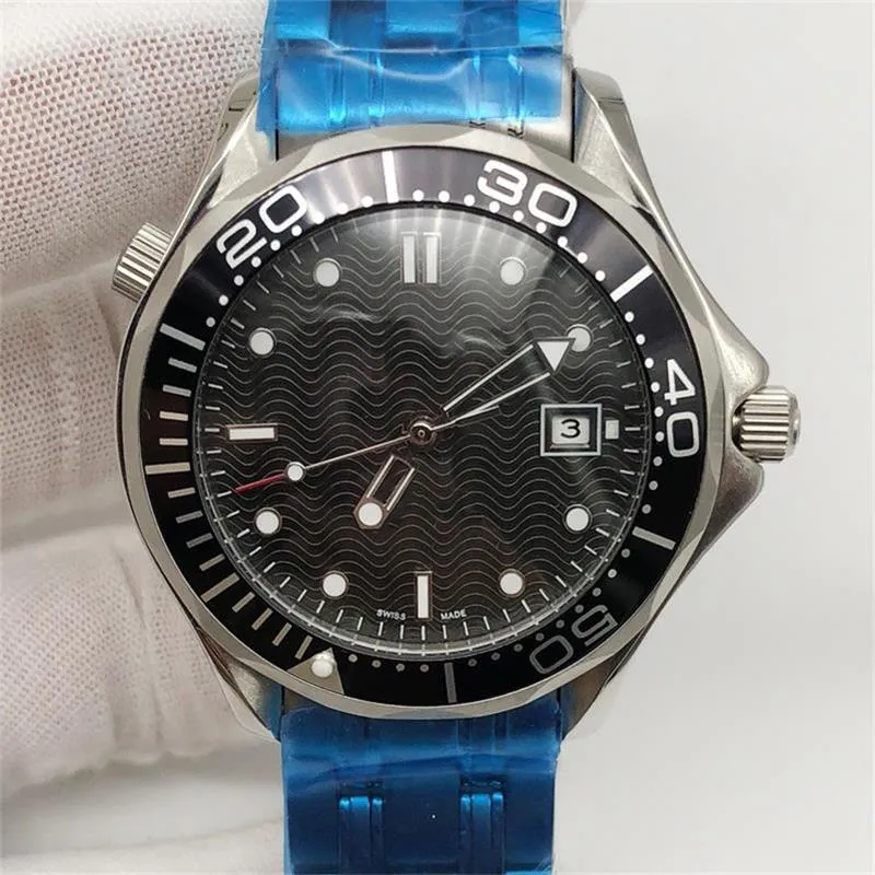 Orologio da uomo di marca Dropship professionale 300m James Bod quadrante blu zaffiro 41mm orologi automatici da uomo279C