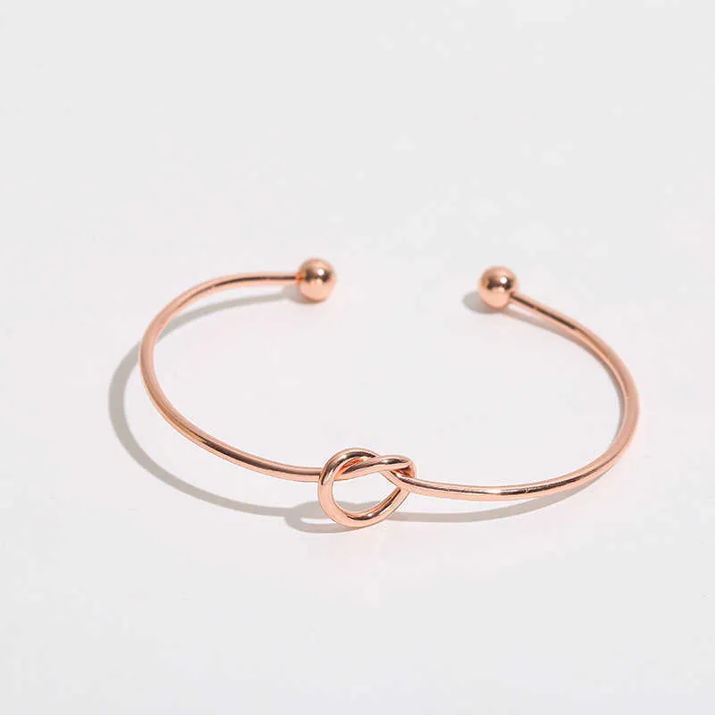 Pulseira de aço inoxidável pulseira de ouro rosa para mulheres moda acessórios de jóias Natal presentes para mulheres q0719