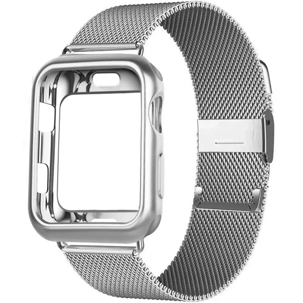 Riem voor horlogeband 49 mm 45 mm 41 mm 44 mm 40 mm magnetische lus roestvrijstalen metalen armband Iwatch 8 7 6 Band6252528