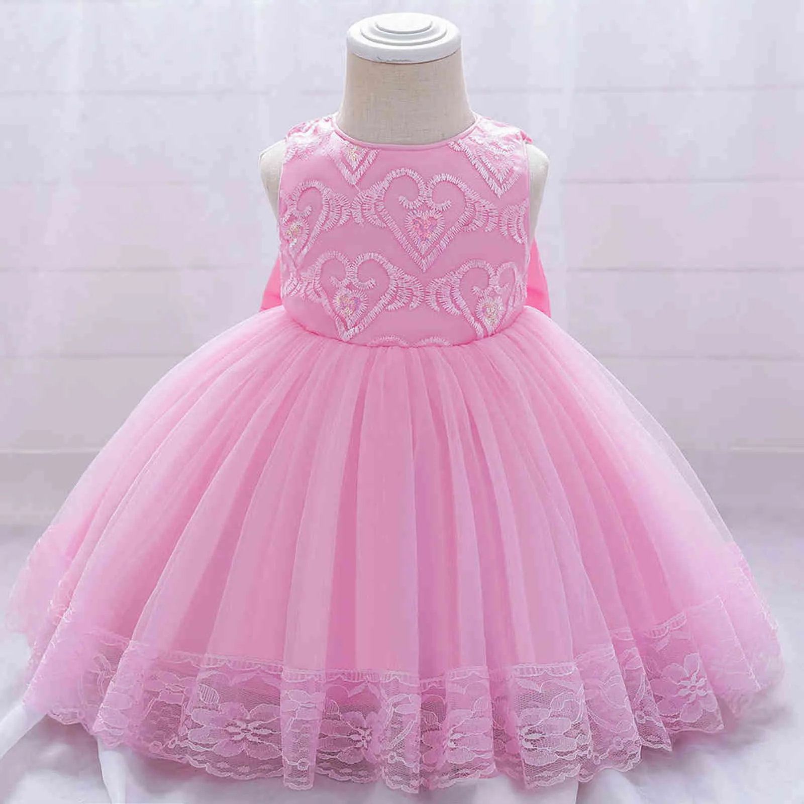 Infant Baby Girl Dress Clothes Baby Christening Gown First 1st Birthday Dress Party Princess Dress For Girl Summer Dresses G1129