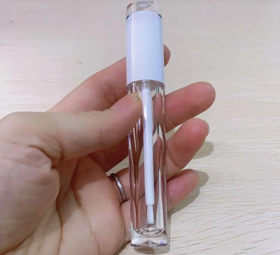 5ml Empty Lip Gloss tubes Lip Glaze Brush Wand Makeup Cosmetic Container Lipstick Lip Balm Refillable DIY Lipgloss Tube