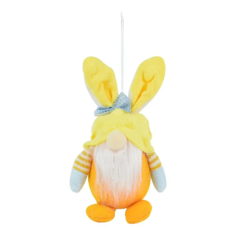 Ostern gesichtsloser Zwerg-Kaninchen-Puppe, handgefertigt, wiederverwendbar, Heimdekoration, Frühlings-Hängehasen-Ornamente, Kinder-Geschenk