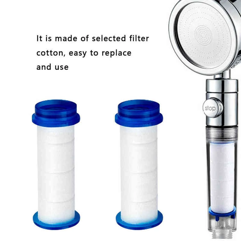 10 stks Douchekop Filter PP Katoen Draagbare Mini Water Filter voor Bad Douche Accessoires Handshower Hogedruk SPA-spuit H1209