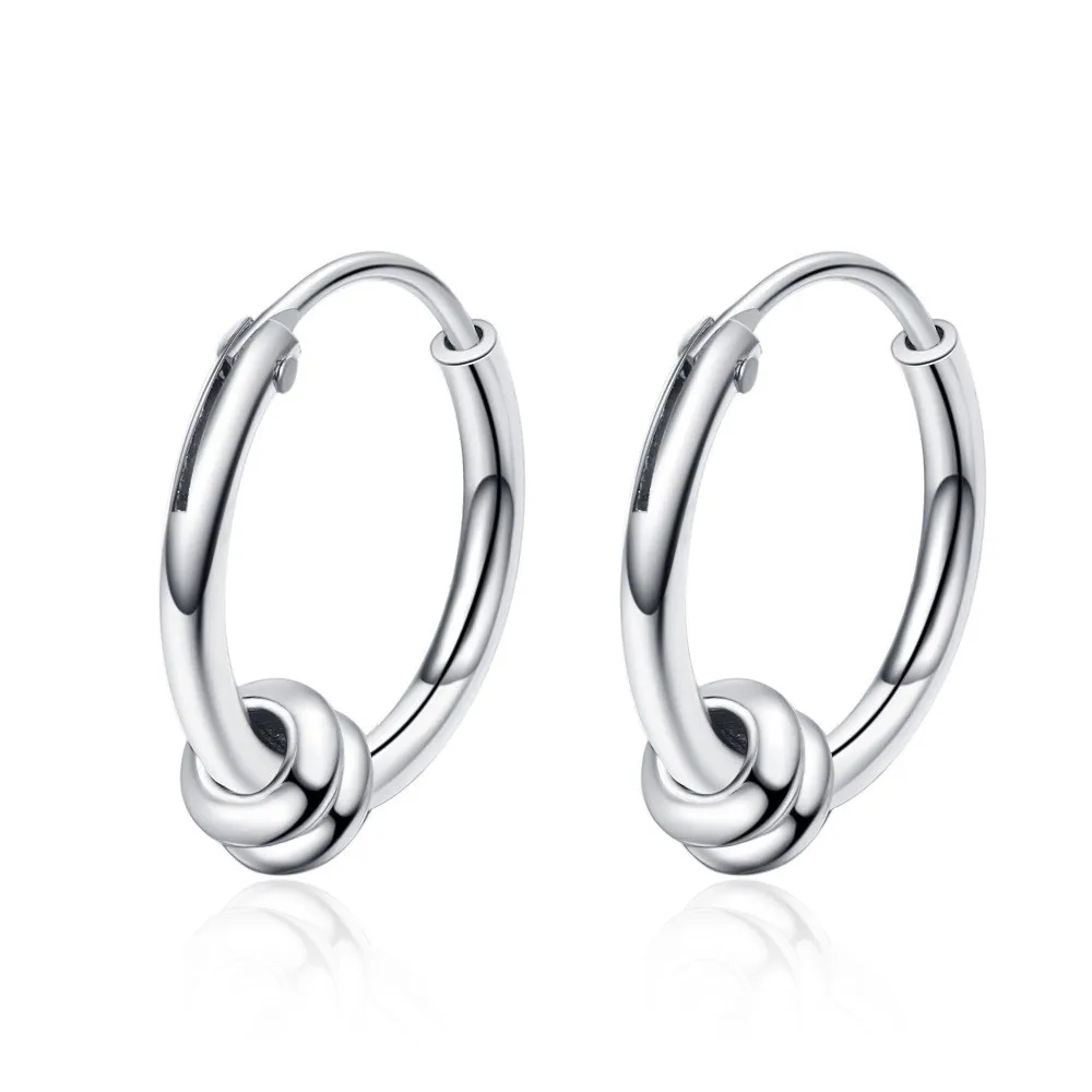Edelstahl-Reifen-Ohrringe für Frauen Männer Runder Kreis-Ohrring Piercing Anti-Allergische Ohrschnalle Koreanische Mode Anti-Allergie 565