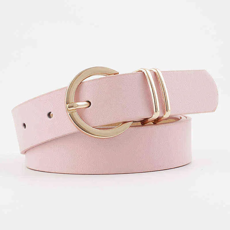 Designer High Quality Female Black Brown White Pink Wild Trouser Women's Belt Cowgirl Western Belts for Women Cintos De Mujer G220301