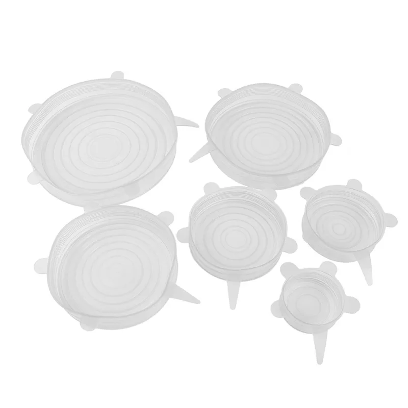 Силиконовая растяжка всасываемого натяжения для пищи кухонные пикники Свежий консерватор Универсальный покрытие для горшков PANS2809608
