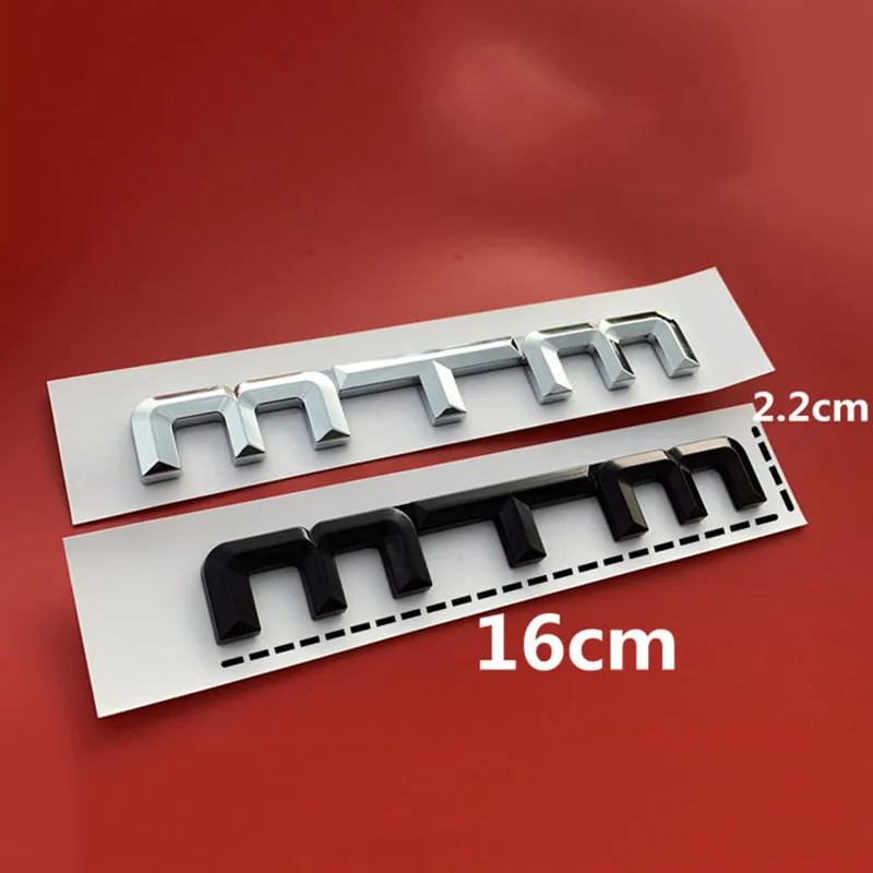 A4L A3 A5 A6L VW Golf CC Tiguan MTM ABS Emblema Car Styling Refitting Tronco Logo Badge Adesivo Cromato Nero lucido6653558