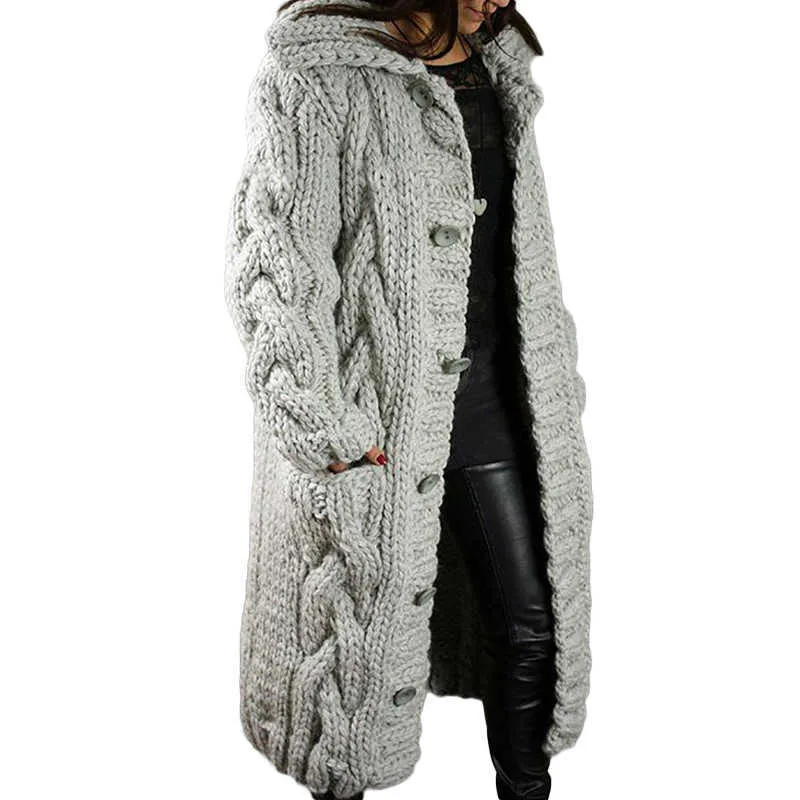 Fitshinling خمر سترة الشتاء كارديجان تويست بالإضافة إلى حجم 5xL معطف كبير الحجم معطف أنثى سترة طويلة الأزياء السترات الموضة 210908