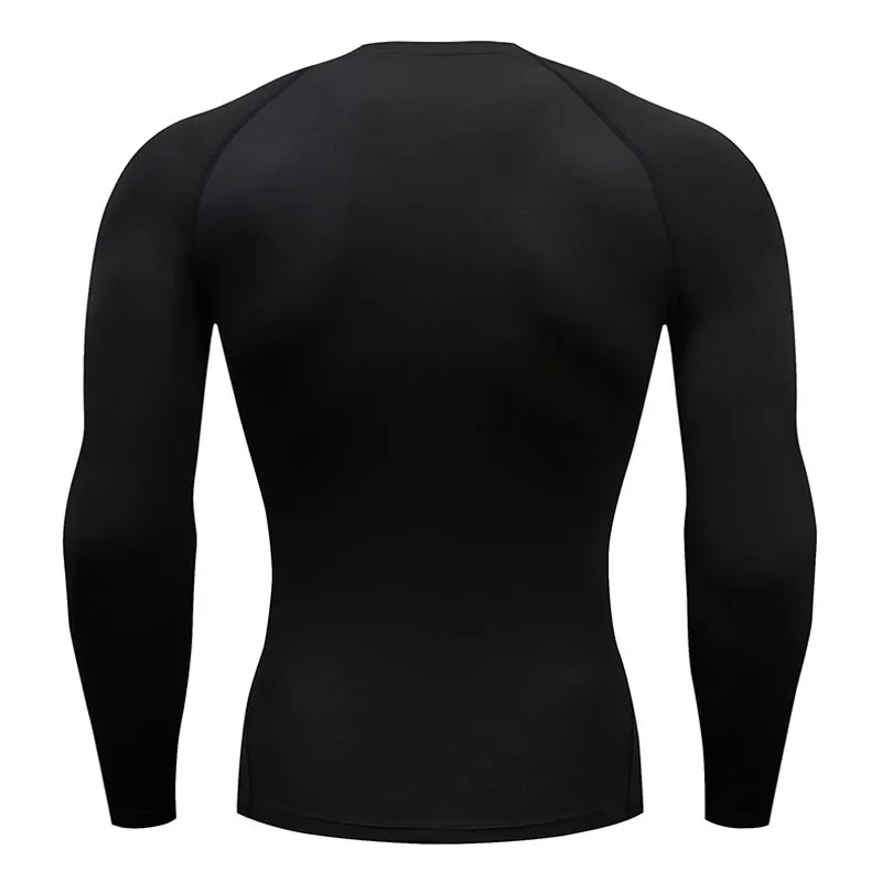 Mäns Sweat Jogging T-shirt Tights Fitness Top Base Layer Långärmad kompression MMA Tactics Tops Tees RashGard Male Clothing 210409