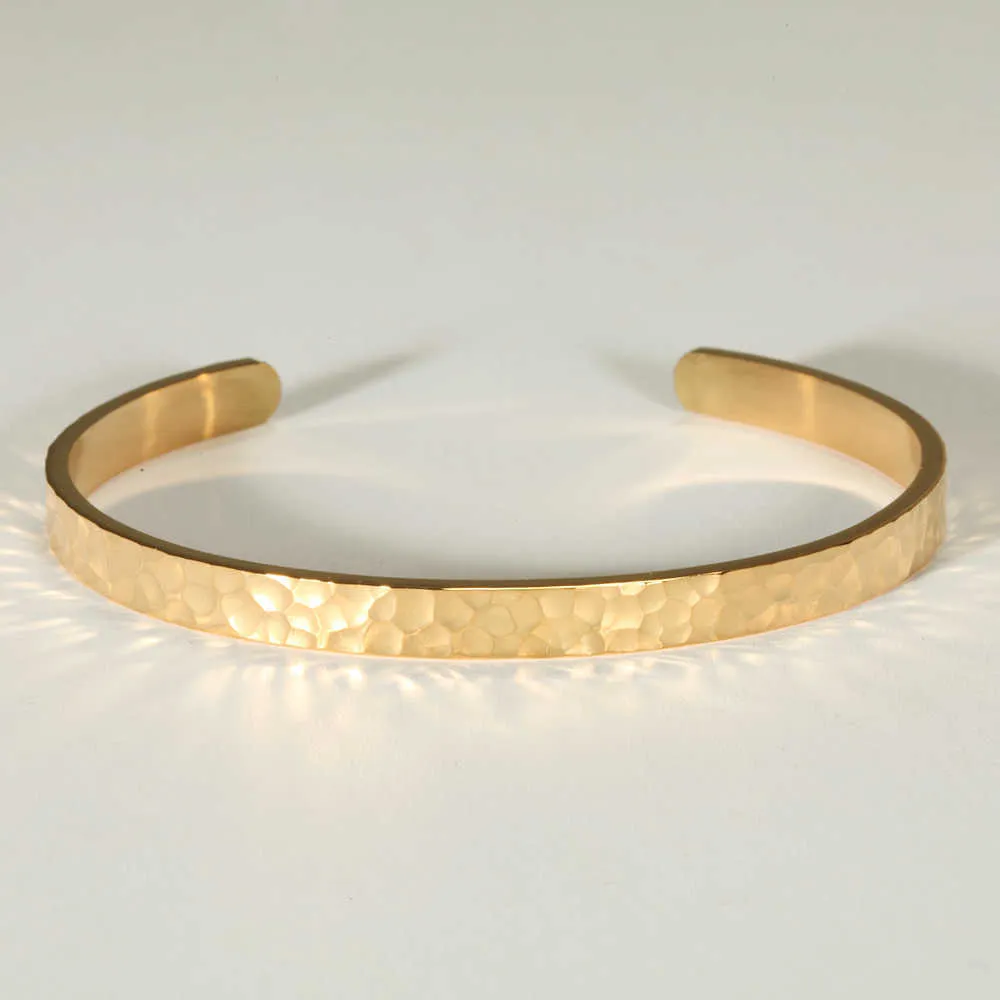 Lyxigt rostfritt stål armband mans manschettbandband för kvinnor guldbanglare kärlek bangle charm smycken 2020 rostfritt stål bangle q0717