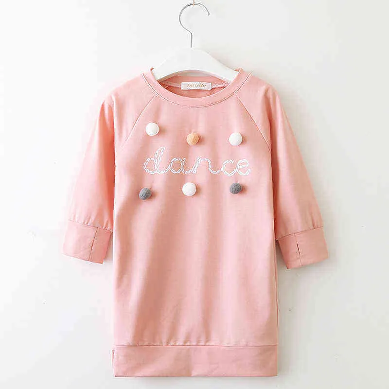 Bear Leader Girls Sweatshirts Printemps Automne Vêtements pour enfants Casual Sweat-shirt long Sweat-shirt à pois mignons Costumes de fille à manches longues 211110