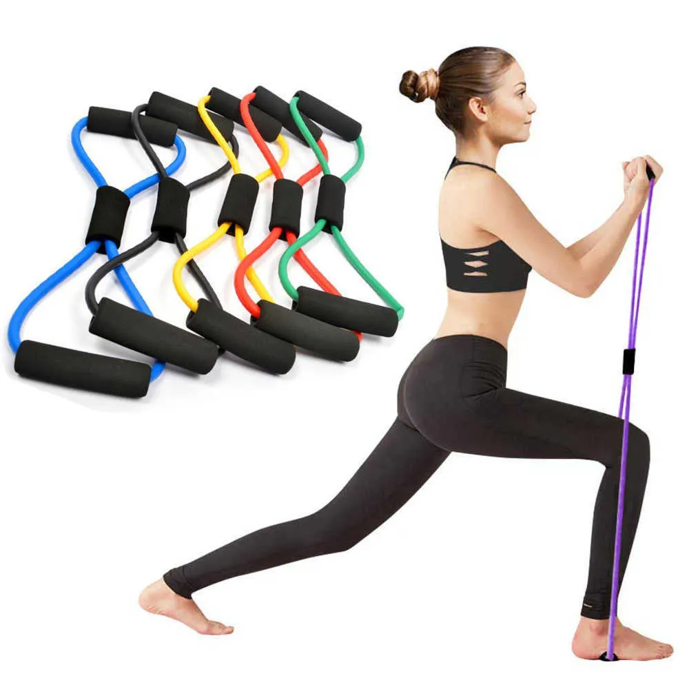 Fitness Yoga Gum Résistance Élastiques Crossfit Formation Force Musculaire Équipement De Gymnastique Expander Workout Yoga Bande Élastique H1026