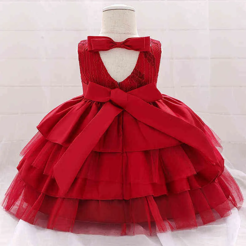 Roupa de bebê meninas vestido de festa flor meninas princesa roupas crianças traje elegante vestidos fofos primeiro comunhão baptismo vestido g1129