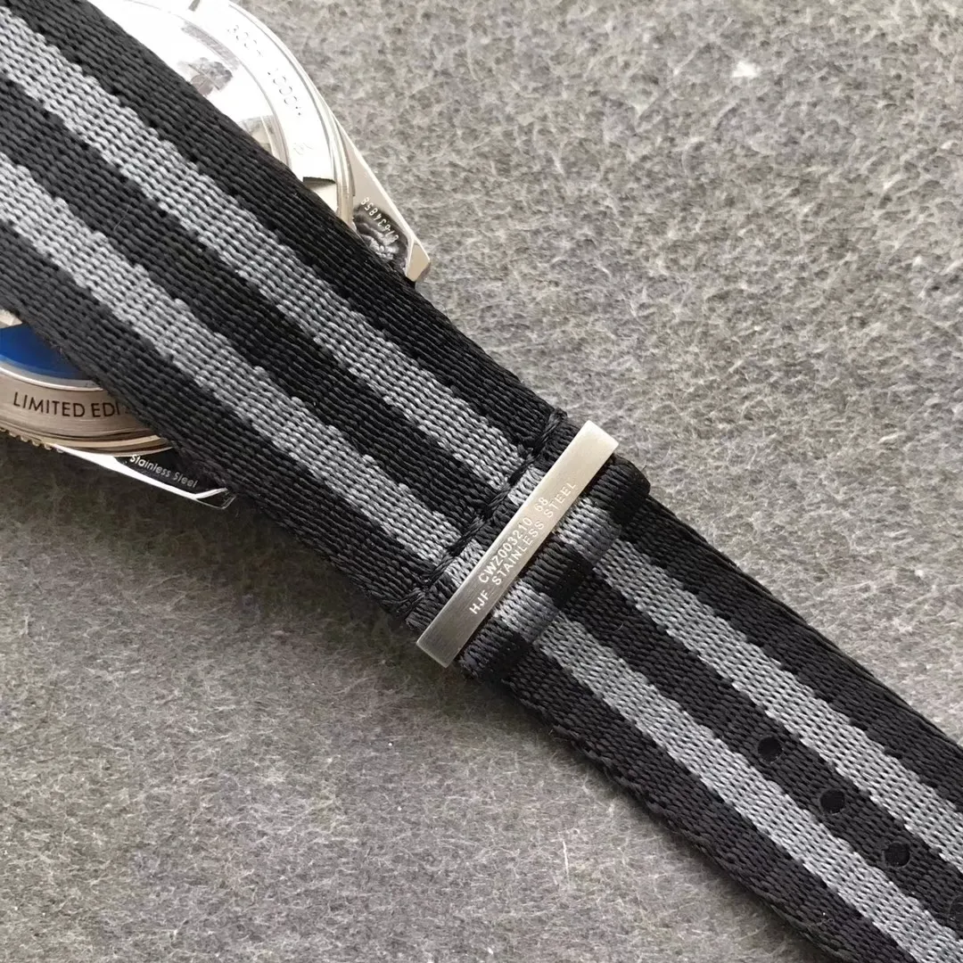 подарок дополнительный ремешок НАТО 41 мм мужские часы мужские наручные часы с сапфировым стеклом браслет водонепроницаемый автоматический механизм Limited Edition244y
