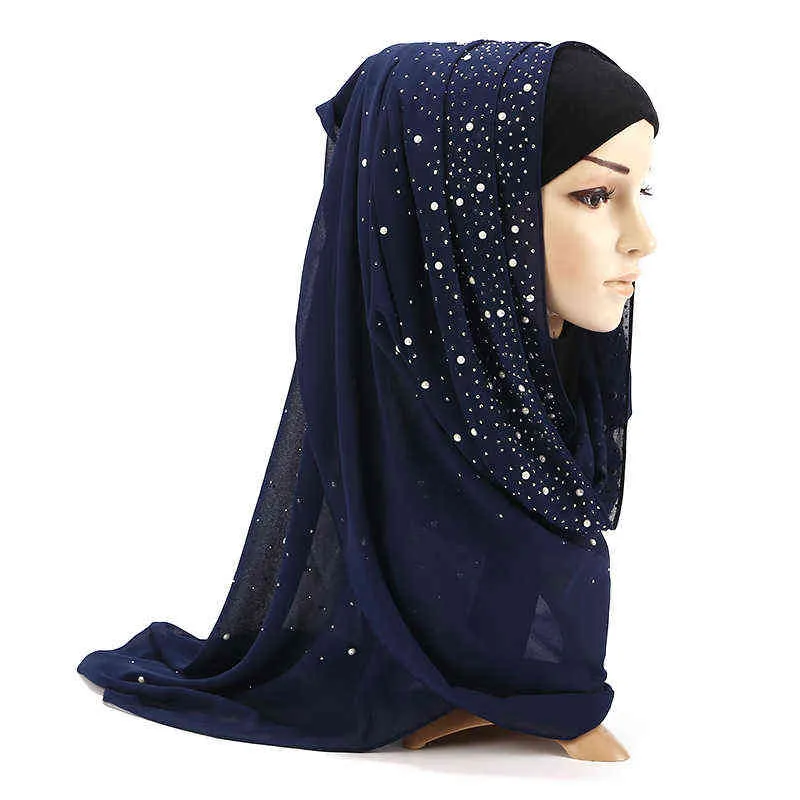 2019 vrouw sjaal moslim sjaals hijab tulband islamitische Arabische Dubai headscarf zachte chiffon elegante foulard femme wrap hoofd sjaals y1108