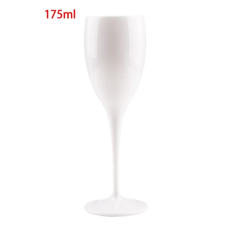 Wegwerp Servies 175ML Plastic Champagne Glas Wijnbar Acryl Transparante Beker Cocktail Cups Feestelijke Feestartikelen Weddi223i