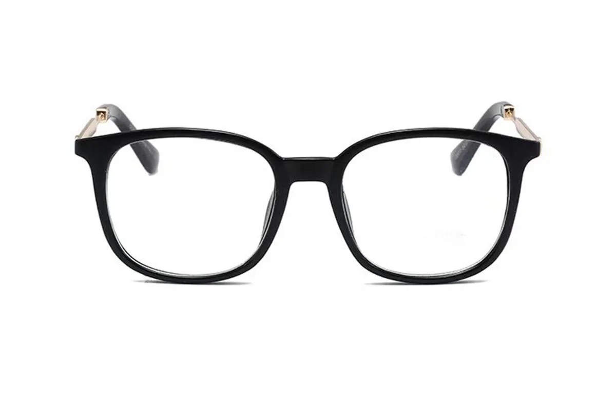 Высококачественные модные мужские и женские очки в оправе для ПК, металлические угловые очки с прозрачными линзами, солнцезащитные очки Occhiali Lentes Lunette De 225j