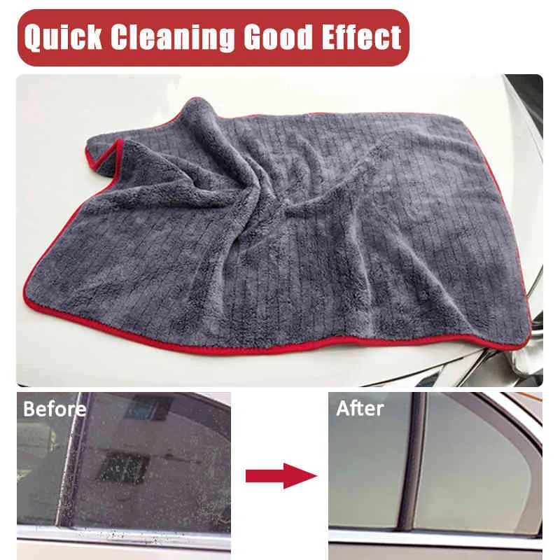60 * 90 1200GSM Microfiber Handduk Rengöring Rag för torkning av tvätt E-tyg Detaljande bil Tvättkök
