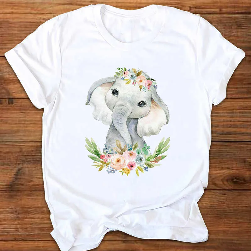 Mulheres Gráfico dos desenhos animados animais bonito impressão impressão 90s estilo impressão roupas senhora t-shirt feminino t-shirt womens x0527