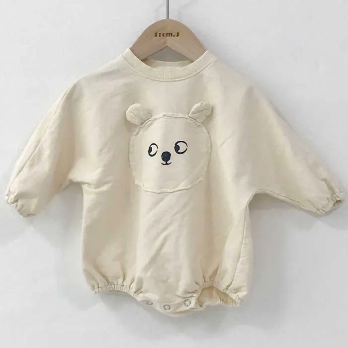 Baby-fille BodySuits Beautiful Vêtements de garde d'effrayage enroulés de fond perdu automne Femme Trésor Vêtements 210701