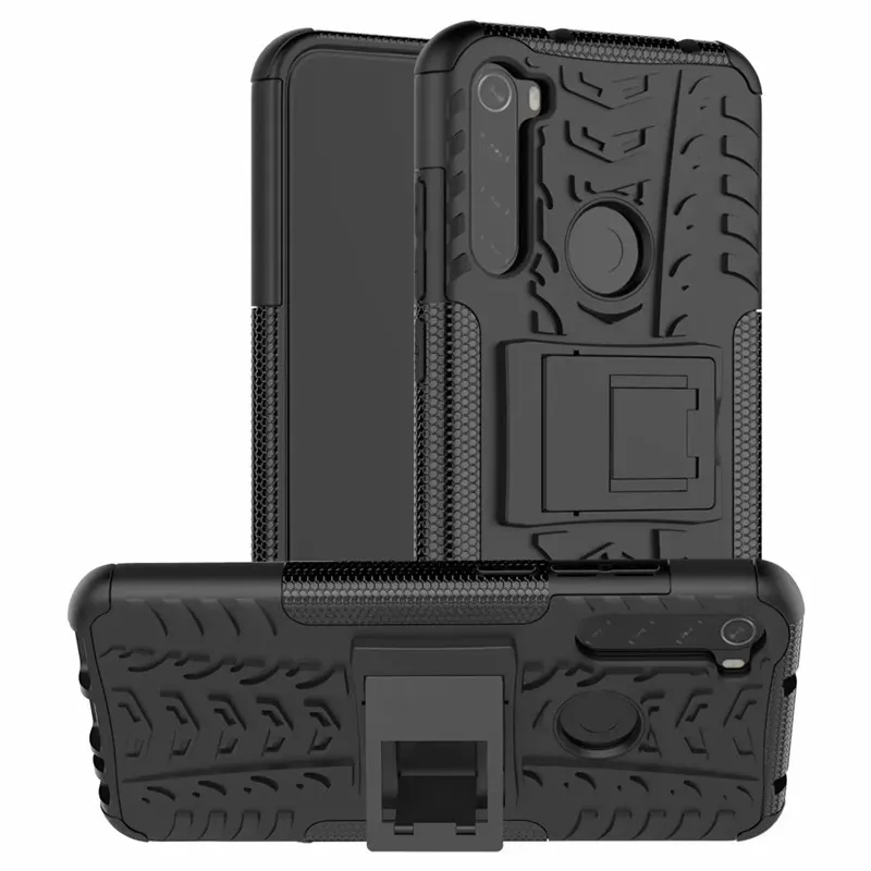 Casos duros de borracha para Xiaomi Redmi, capa anti-choque para modelos Redmi 8, 8A, 9, 9A, Nota 9 Pro, Max, Mi Poco F2 Pro, 9t Pro