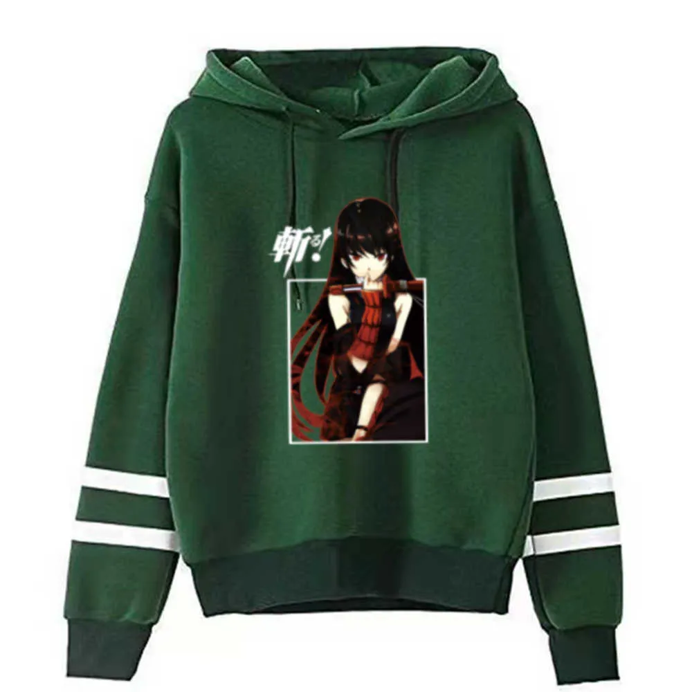 Akame Ga Kill Anime Hoodie Mode Manches Longues Casual Hip Hop Uniex Y0804