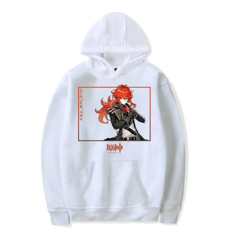 2021 Genshin Impact jeu chaud sweat à capuche anime femmes/hommes Streetwear Kawaii vêtements aestheti hauts surdimensionné sweat Harajuku Y0901