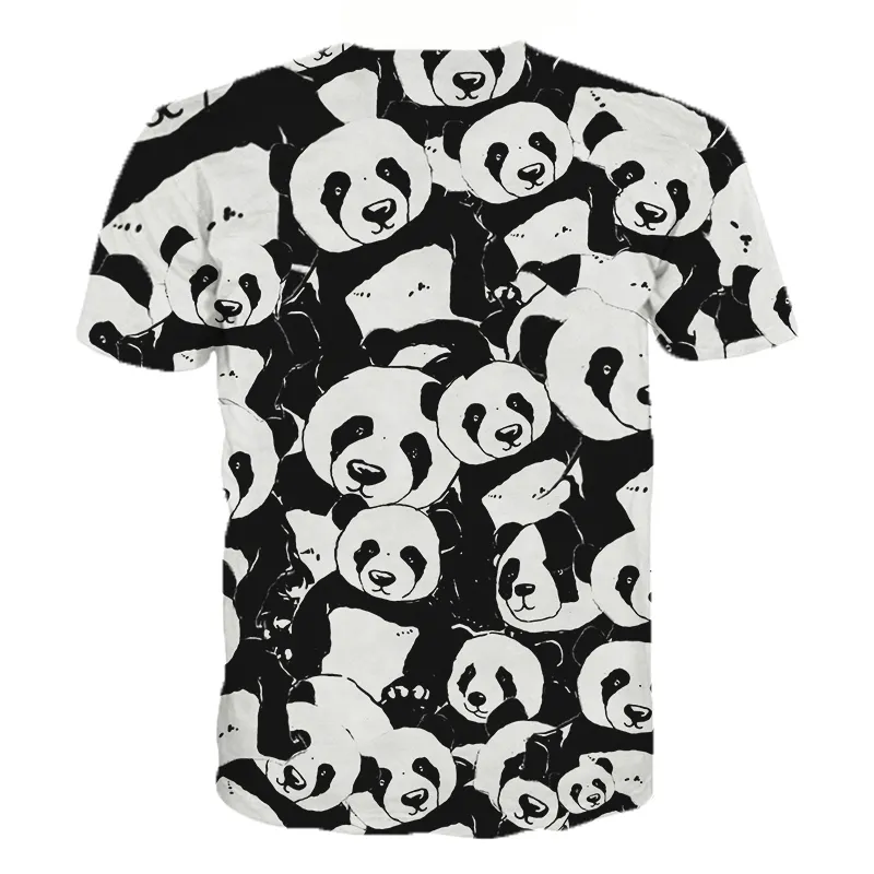 Letnie dzieci 3d anime koszulka Dzieci Urocze Zwierząt Panda Wydrukowana T Shirt Boys Girls Fashion Tshirts Topy 210409