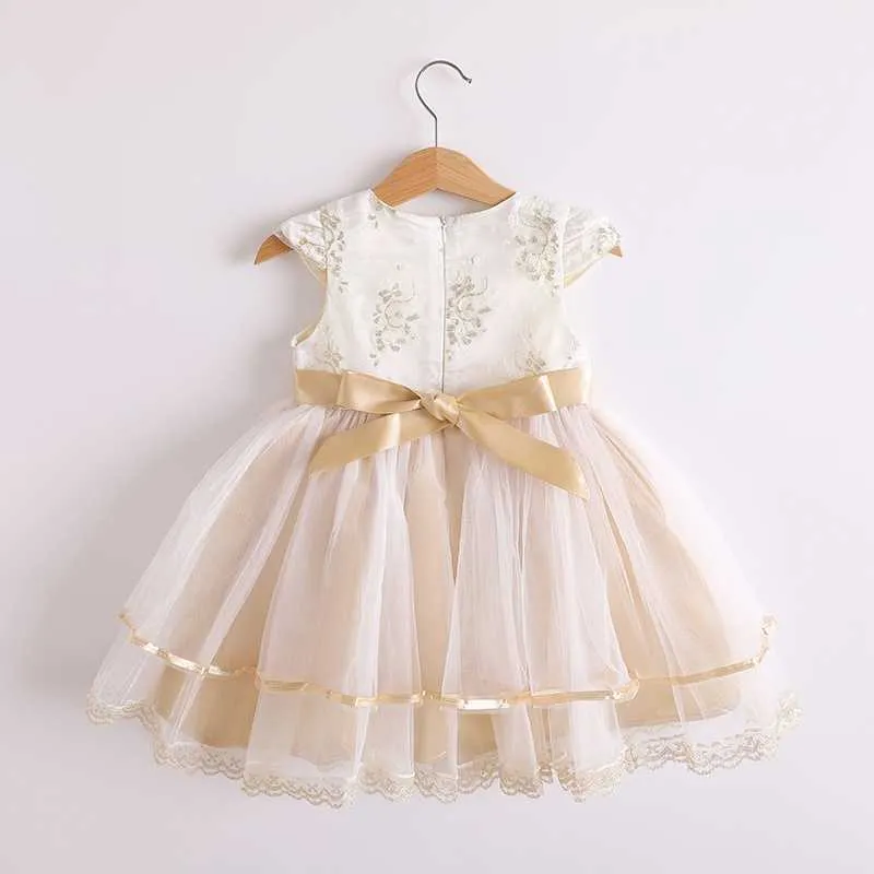 Arrivée printemps et été bébé fille élégant Costumes floraux robes formelles smokings robe de soirée 210528