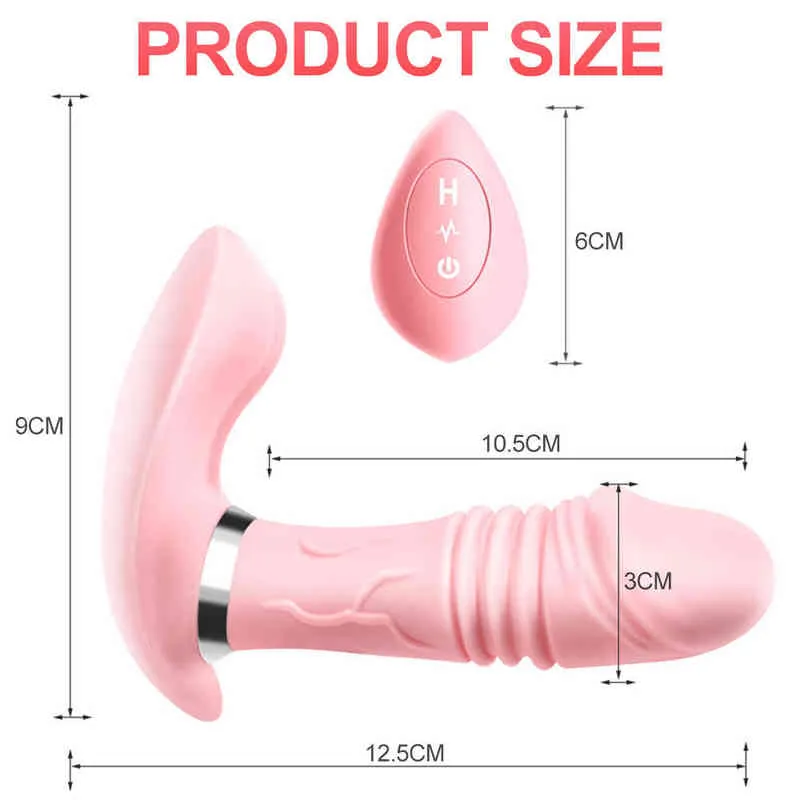 Nxy vibrators verwarming prostaat massager telescopische dildo vibrator mannelijke kont anale plug anus afstandsbediening seksspeeltjes voor volwassen mannen stimulatie 0104