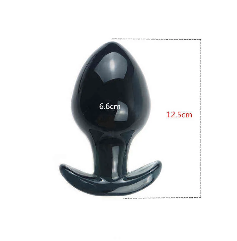 NXY Anal Leksaker Plug Butt Erotisk Stimulering Glas Sex för Kvinnor Män Onani Prostate Massager 1218