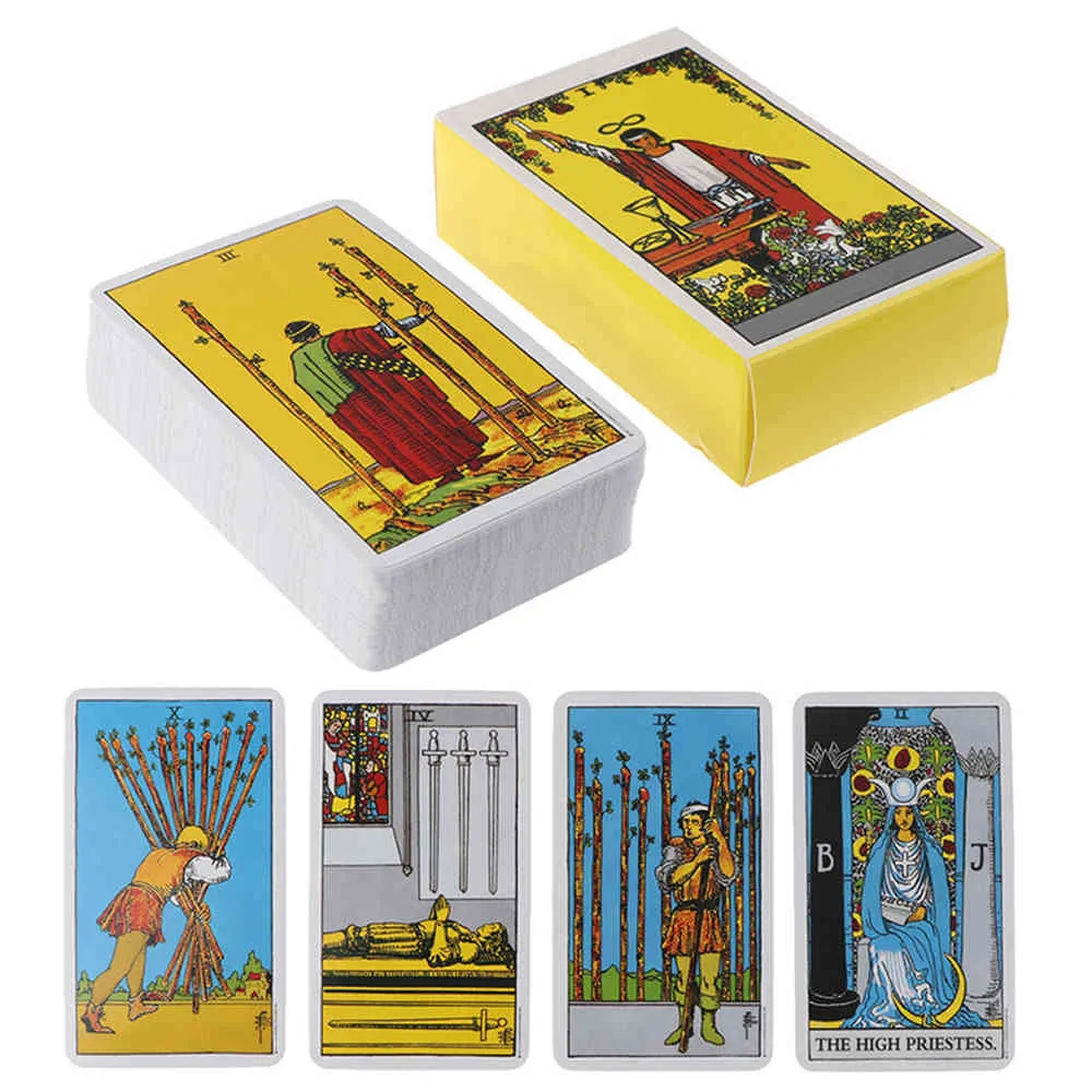 Tarot Card Game Deck Oracle Toy Divination Star Mystery Riding Party Guía electrónica Predicción
