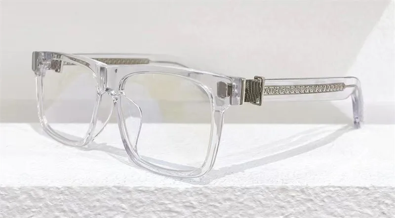 New New vintage eyeglass square frame design CHR glasses prescription steampunk style men transparent lens clear protection eyewear Best quality