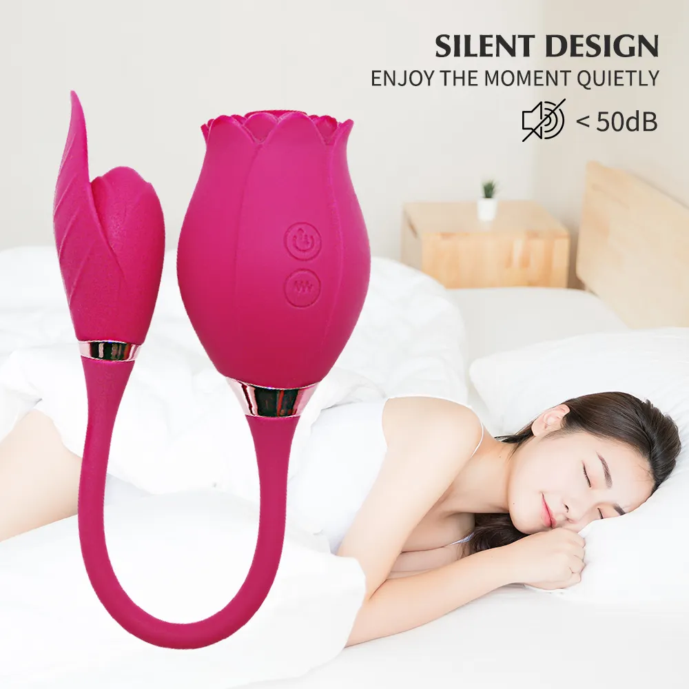 Massage Dual Motor Rose Sucking Vibrator 10frequentie Vibratie Ei Vibrator Nippel Clitoral Stimulator Erotisch product Sekspeelgoed For3865169