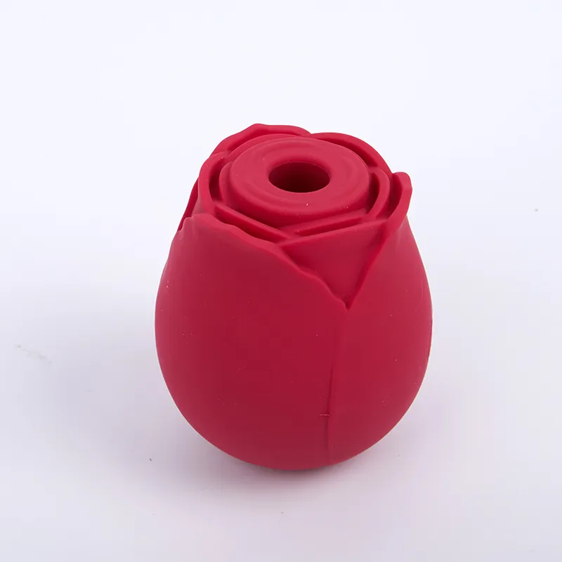 Silicone Rose Forme Vagin Sucer Vibrateur Intime Bonne Mamelon Sucker USB Clitoris Stimulation Puissant Jouets pour Femmes Q0515288k