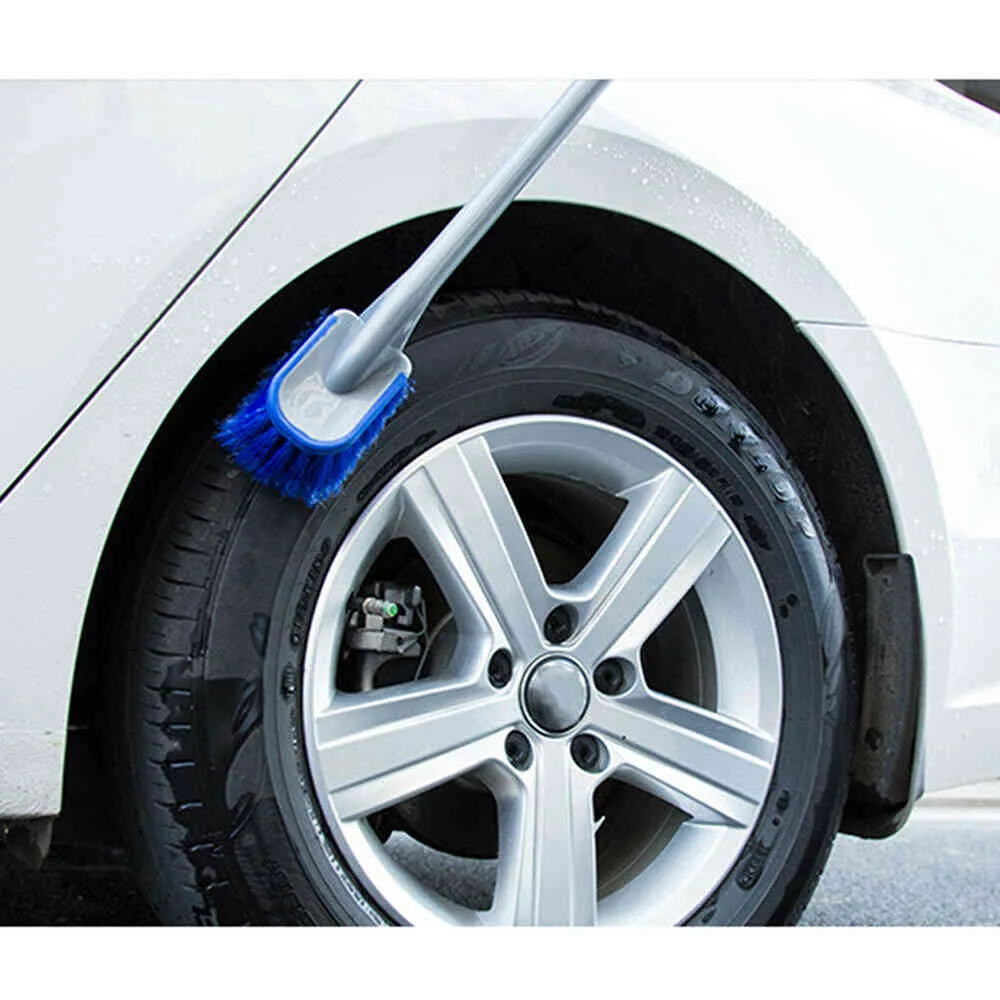 Spazzola multifunzionale la pulizia dei pneumatici auto Spazzole mozzi cerchioni pneumatici Rondella automatica Strumento la pulizia delle ruote della superficie del corpo del veicolo