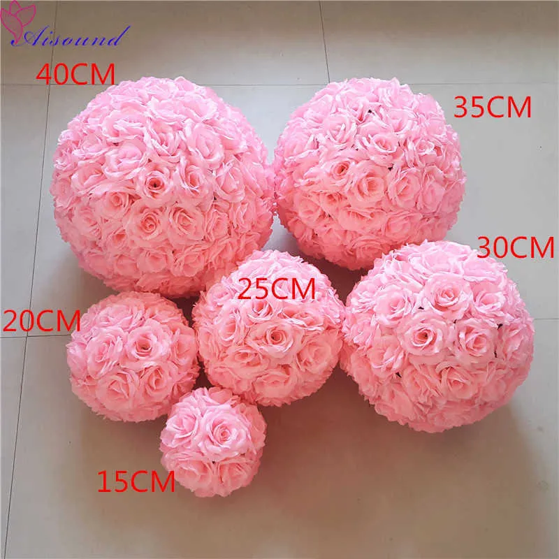 fiori nuziali palle piene tavolo centrotavola decor seta artificiale rosa pomander composizione floreale Florie 210624